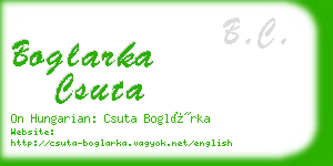 boglarka csuta business card